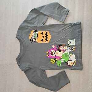 Disney Toy Story Kids 4T Gray Long Sleeve Graphic Halloween T-Shirt New